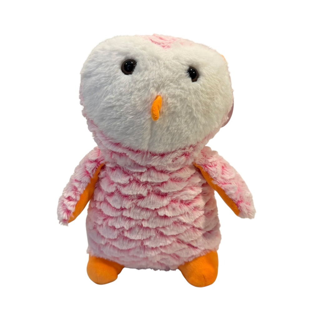 A&A Global Industries Pink White Owl Plush Stuffed Animal‎ Toy 4GJUMMIX19
